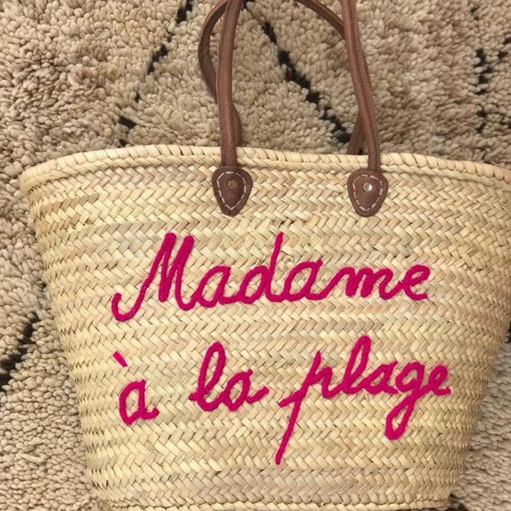 martitec - Wholesale Beach Bag - Personalized Straw Basket With Monogrammed | Wedding gift mother day