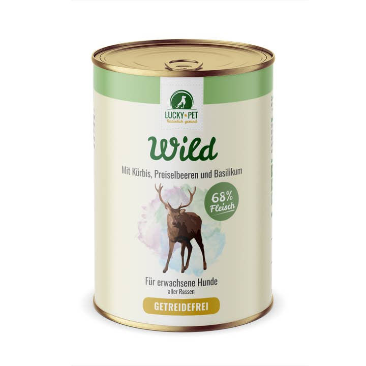 Lucky-Pet Handels- und Produktions GmbH - Vendita all'ingrosso Cibo - Cani - Lucky-Pet Selvaggio con zucca, mirtilli rossi e basilico (Copia)