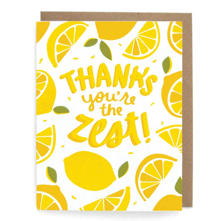 Tarjeta de agradecimiento Lemon Zest para venta al por mayor de The Neighborgoods
