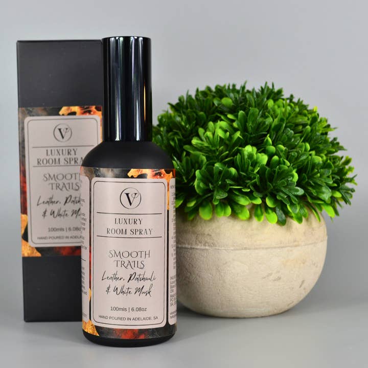 Violet Matters - Wholesale Room & linen spray - 100ml Room Spray - Smooth Trails: Leather, Patchouli & Musk