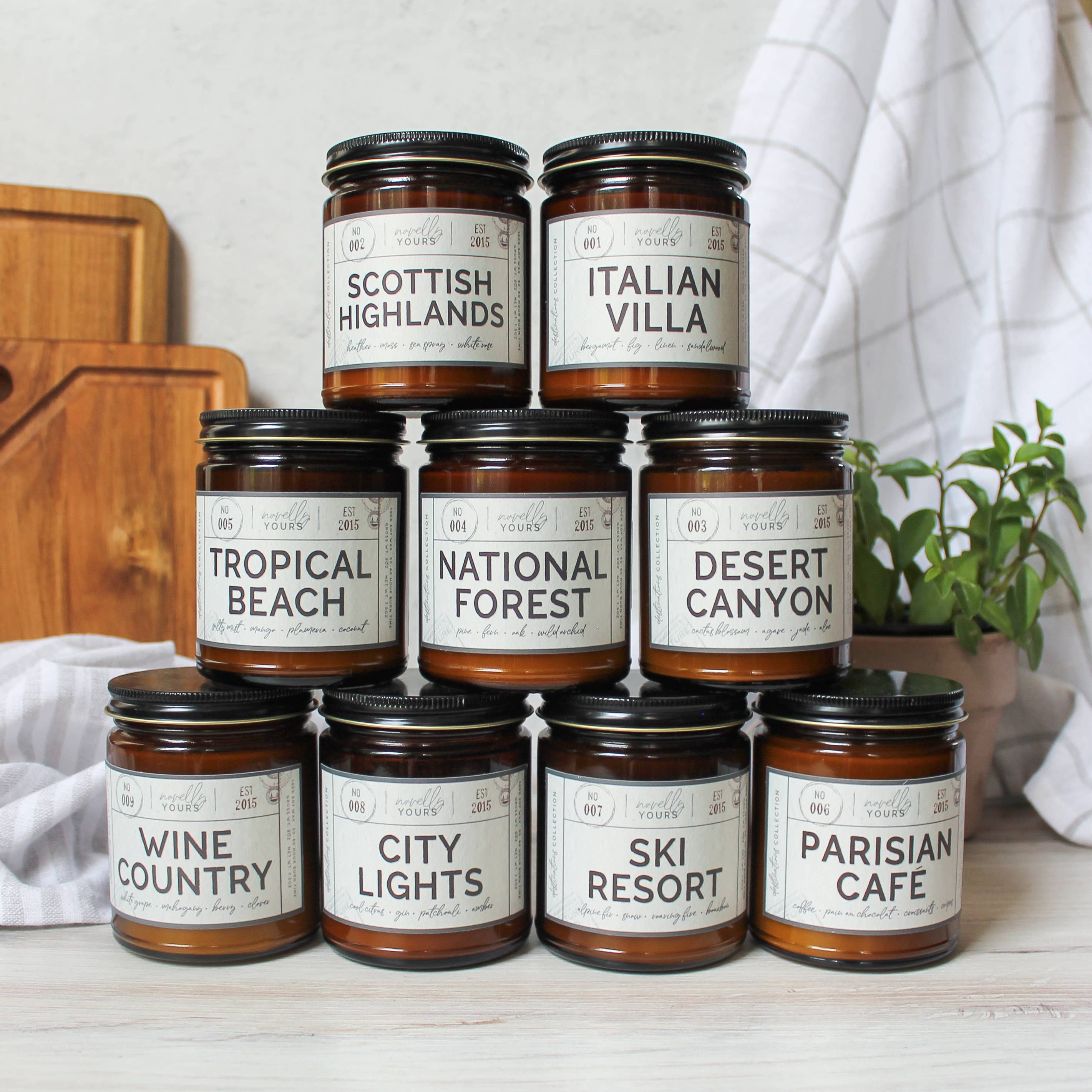 Novelly Yours - Vente Bougie en bocal - Bougie Café Parisien | France, Parfum de Café Inspiré par le Voyage3