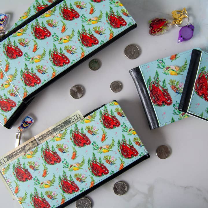 The Slug And Kraken - Wholesale Wallet - Women's - Rockabilly Octopus Wallet, Octopus and reef wallet6