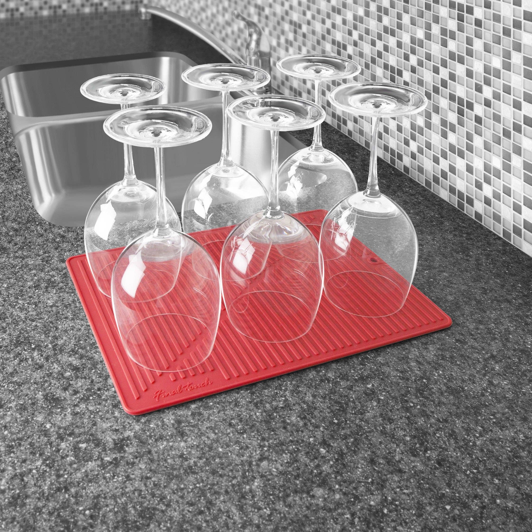 Final Touch - Wholesale Dish Drying Mat/Rack - Silicone Glass Drying Mat5