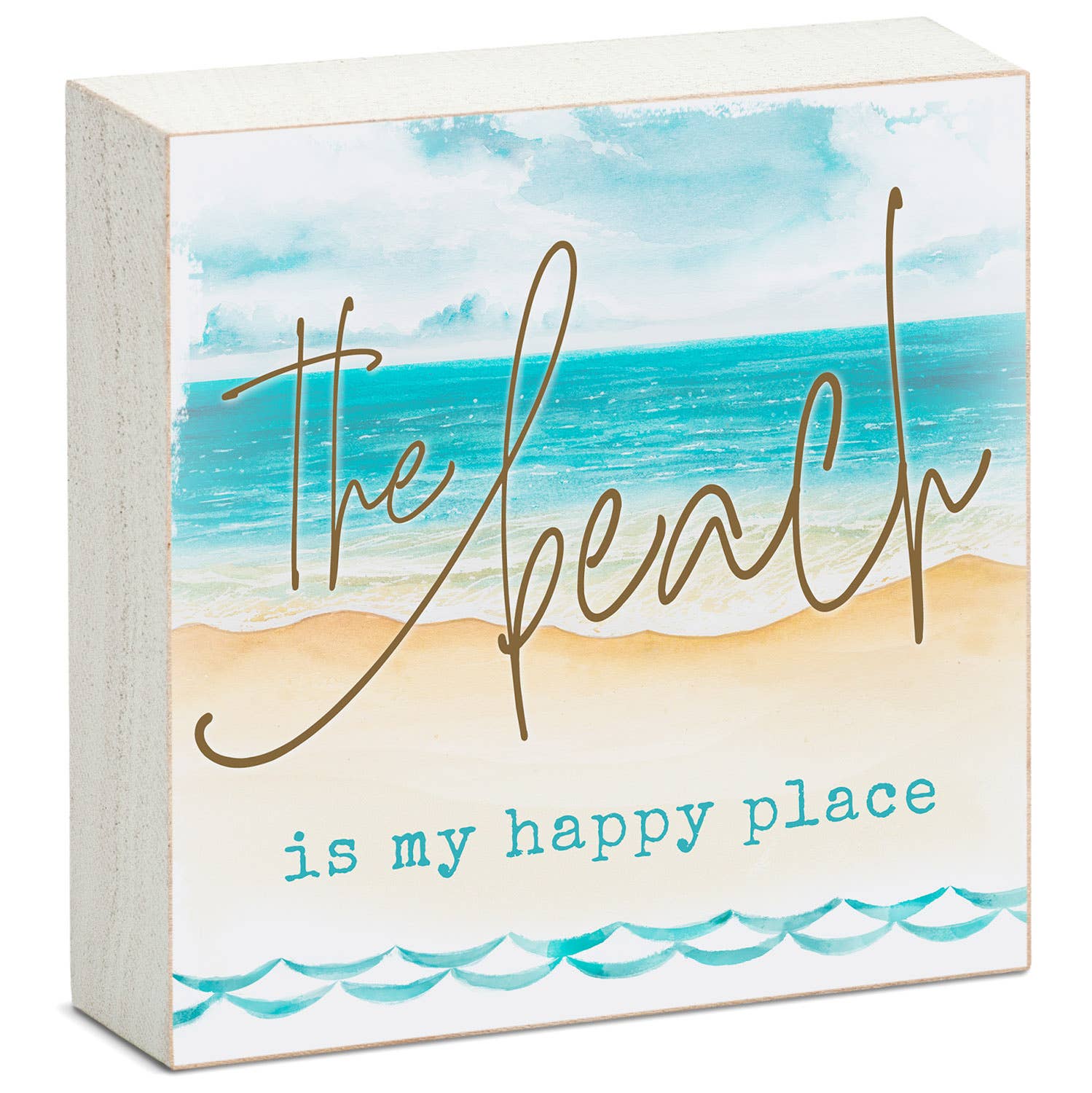 CounterArt/Highland Home/Thirstystone - Wholesale Sign - "Beach Life" Pre-Pack Artistic Wood Block Sign Display3