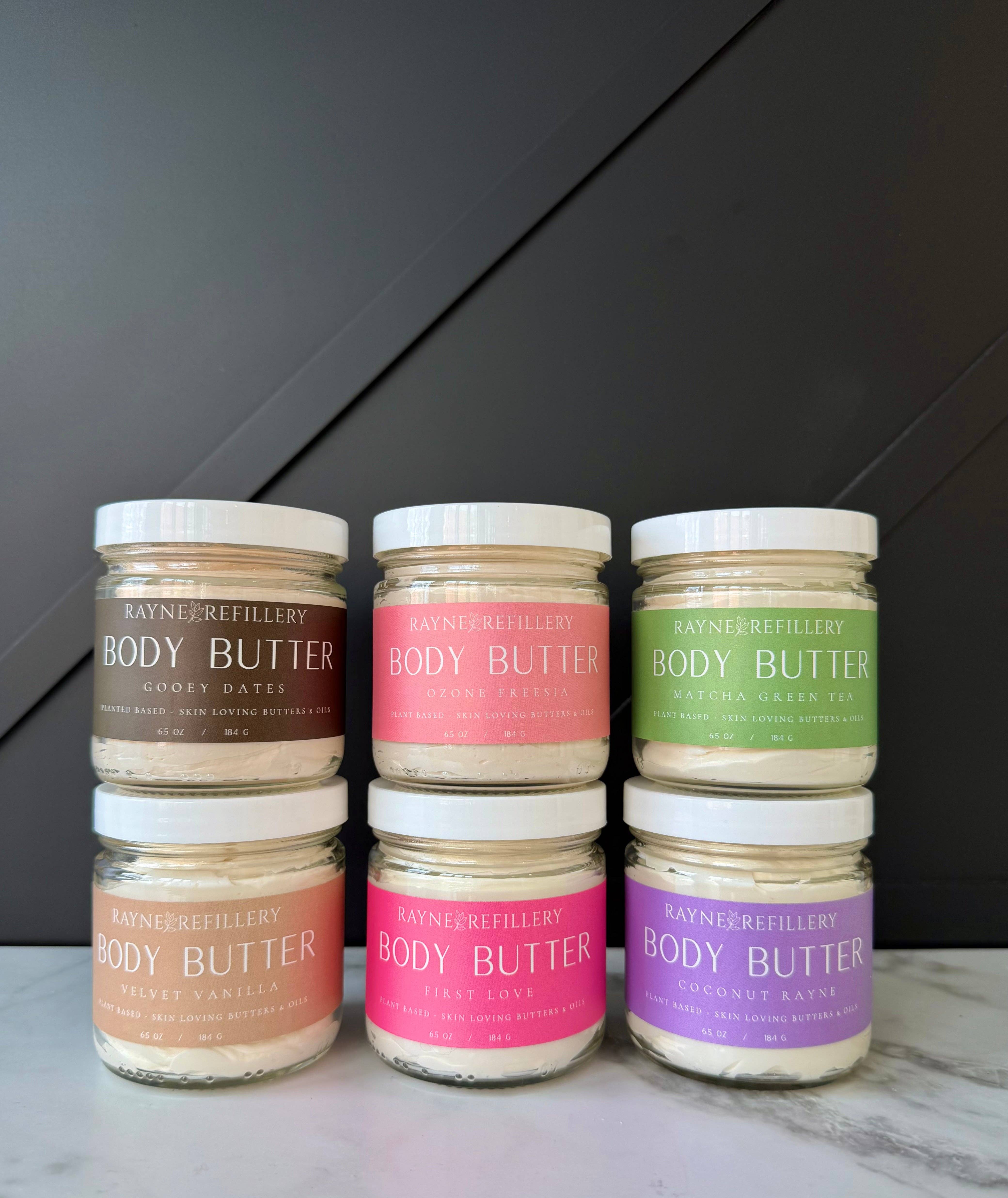 Rayne Refillery - Vendita all'ingrosso Balsamo/burro per il corpo - Burro Corpo al Tè Verde Matcha - Idratante Ricco di Antiossidanti per una Pelle Sana2