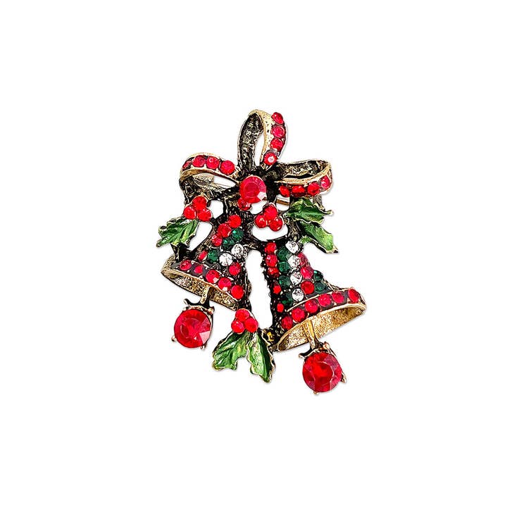 Wrapables.com - Wholesale Brooch - Wrapables Christmas Crystal Rhinestone Brooch Pin8
