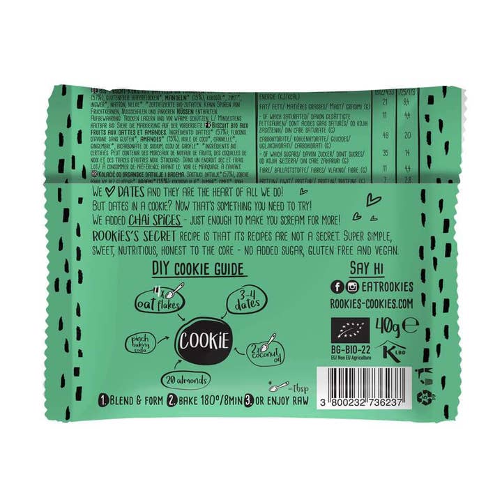 Smart Organic - Wholesale Cookie - Cookie Dates & Almond, Bio, Rookies, 40g3