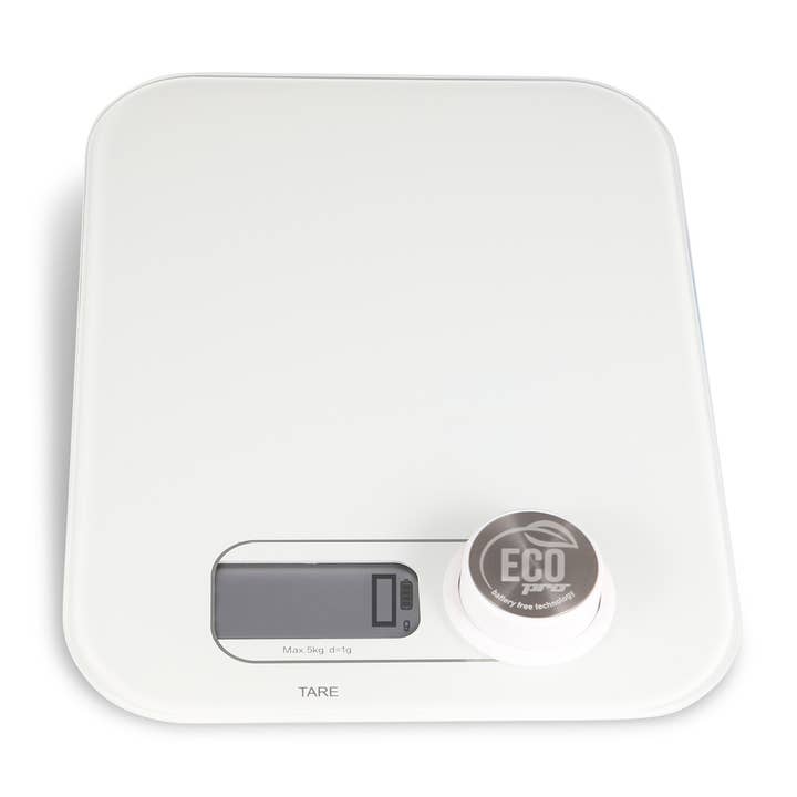 Bilancia da cucina "Eco Pro". Bianco per la vendita all'ingrosso da parte di Karl Weis