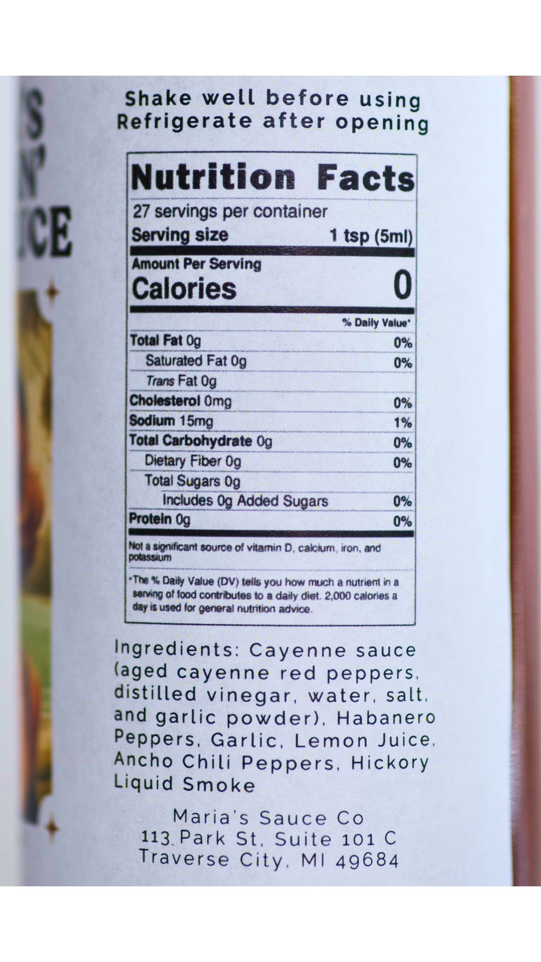 Maria's Sauce Co – Engroshandel Hot sauce – Rygende Hot Sauce2