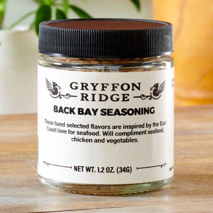 Assaisonnement Back Bay pour la vente par Gryffon Ridge Spice Merchants