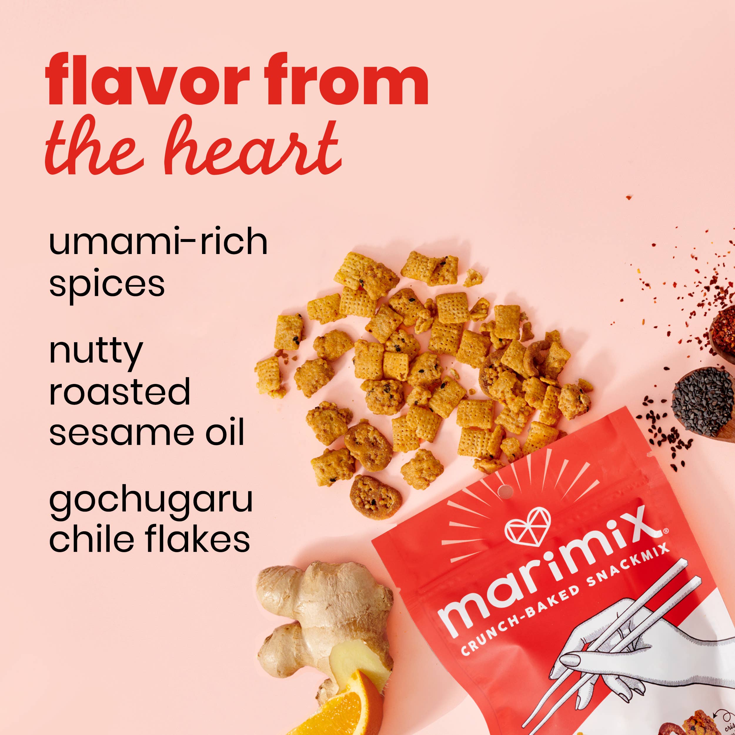 MARIMIX Crunch-Baked Snackmix - Wholesale Pretzels - Sweet Chili Sesame 5