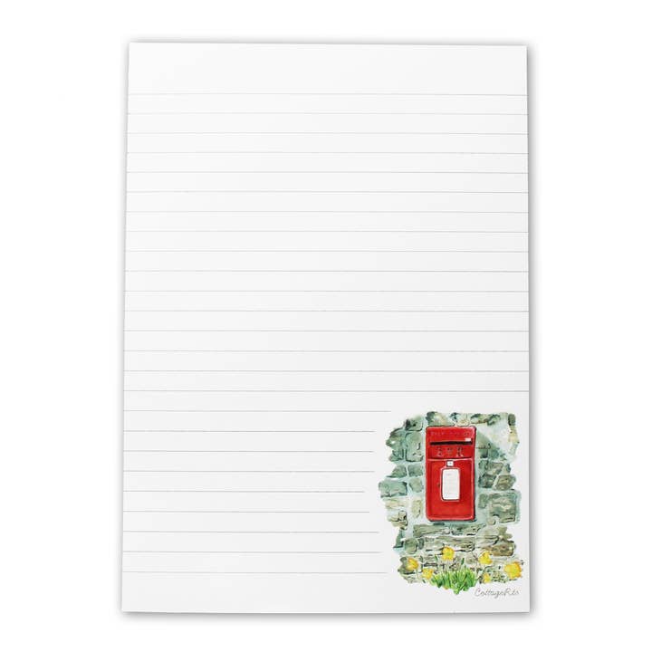 A5 Notepad - British Postbox - Stationery for wholesale by CottageRts