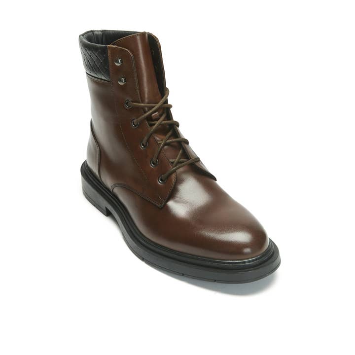 Frank Daniel - Wholesale Combat/Military Boots - Men's - Men's brown lace-up boot. Made in Italy. FD3142
