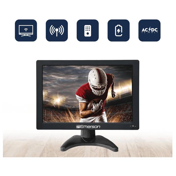 JupiterGear Home - Wholesale Decorative Tabletop Object - Emerson 13.3" Portable Digital TV with 12V DC Car Adapter6