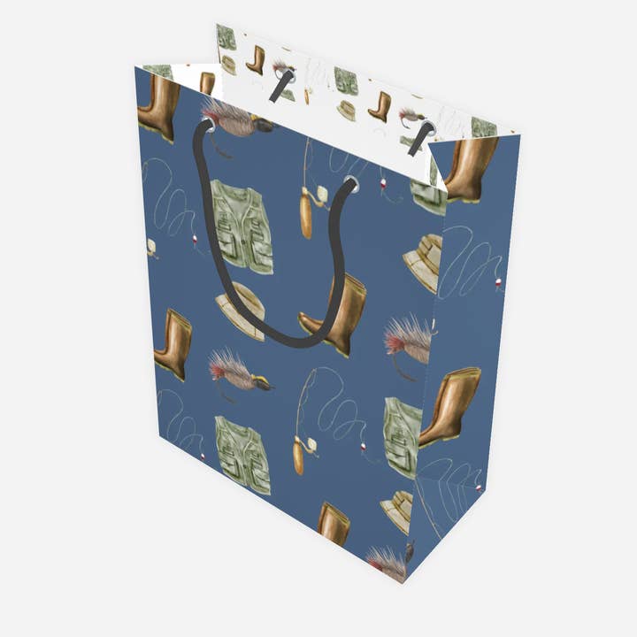Hey Y'all Party - Wholesale Gift Bag - Fishing Gear Multi Blue Gift Bag Men1