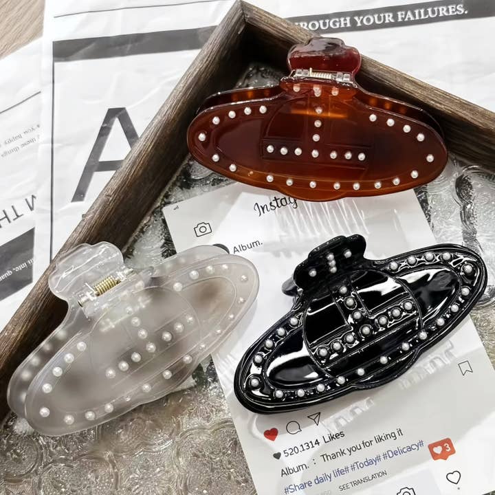 Pinza de Garra Minimalista de Acetato para el Cabello | Recogido Estilo Coreano para venta al por mayor de Otterware