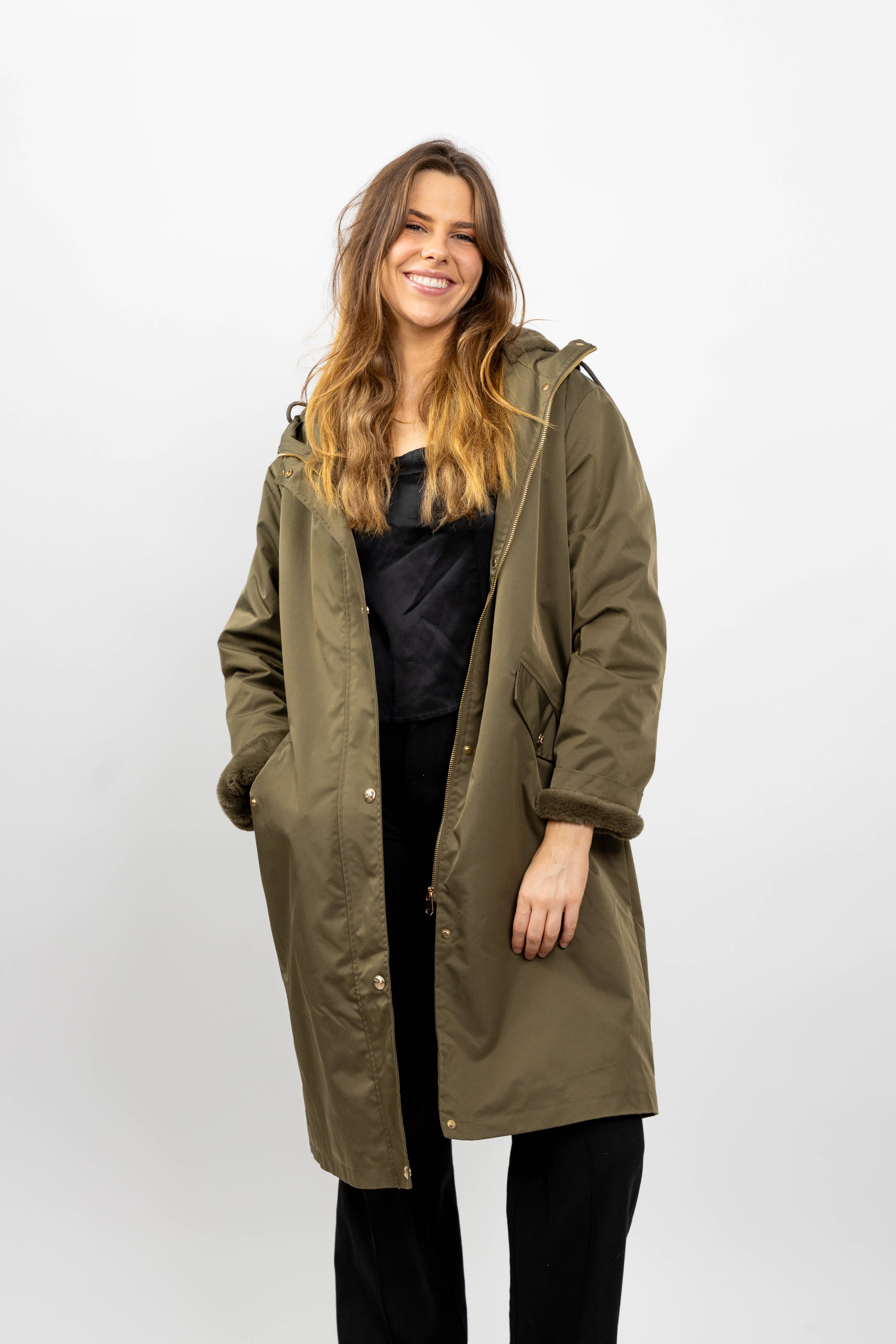 KZELL PARIS - Wholesale Parka - Women's - HOODED PARKA WITH FAUX FUR LINING0