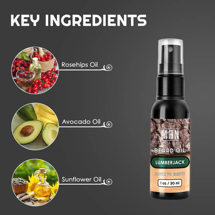 The Man Brand – wholesale Beard styling product – Lumberjack Beard Oil2