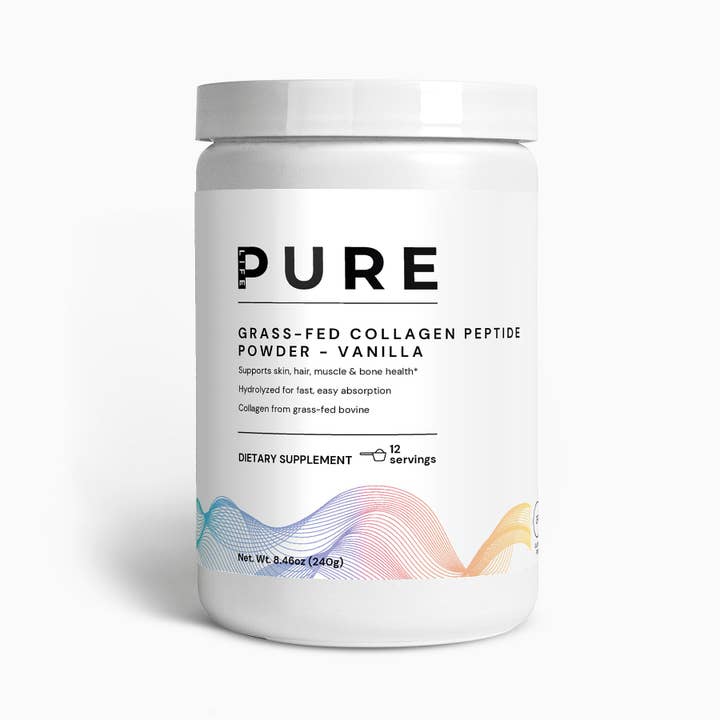 PURE LIFE – wholesale Protein/superfood powder – PURE LIFE Grass-Fed Collagen Peptide Powder (Vanilla)