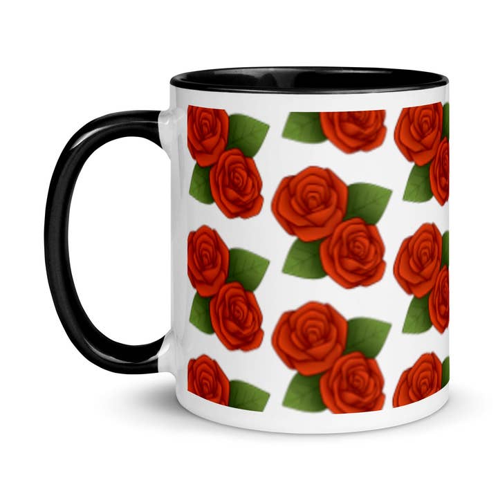 Rose Pattern Floral Coffee Mug, Valentines Decor for wholesale by emilyckohl