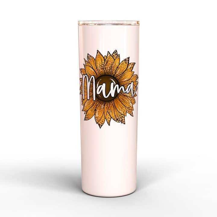 20oz Tumbler | Mama Sunflower for wholesale by The Sign Factory TX