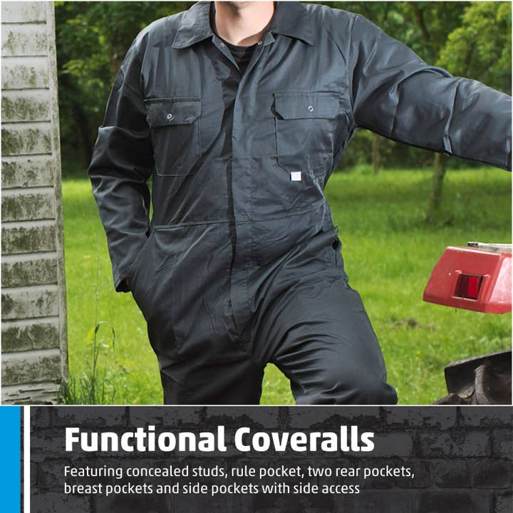 TuffStuff Workwear – wholesale Overalls – Men’s – Fort Stud Front Coverall, Durable & Comfortable Work Overall5