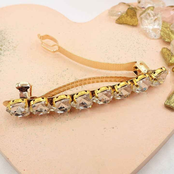 Daemon srls - Wholesale Hair Clip - Women's - LUCE -Fermaglio per capelli con pietre sfaccettate a cuore16