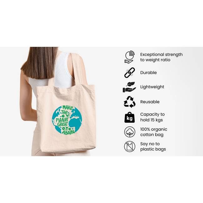 Doodle - Wholesale Tote Bag - Women's - Eco-Friendly Tote Bag - Canvas - 22 liters 38.5 x 35 cm1