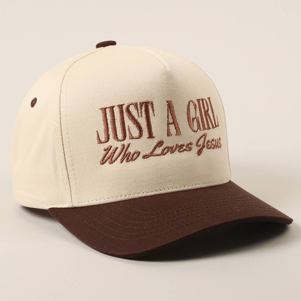 Fashion City - Wholesale Trucker Hat - Women's - Just A Girl Who Loves Jesus Embroidery Trucker Hat8