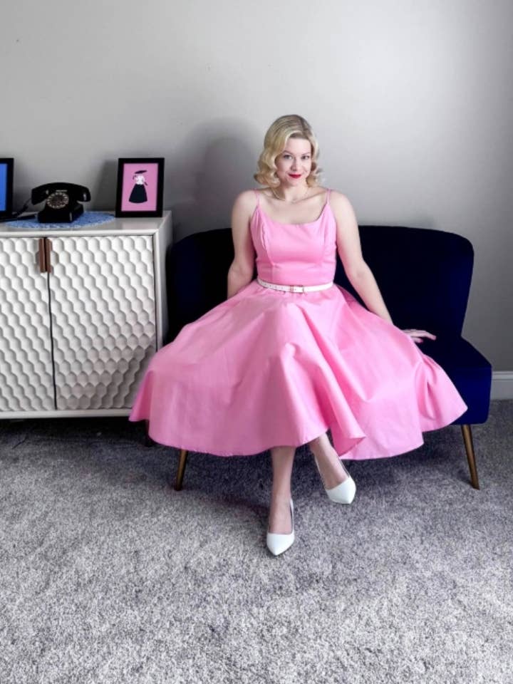 Tatyana Clothing - Wholesale Dress - Women's - Peggy Retro-Inspired Full Circle Dress8