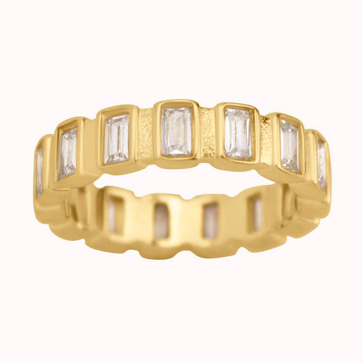 Daphne Baguette Tennis Ring for wholesale by CARIS Jewelry