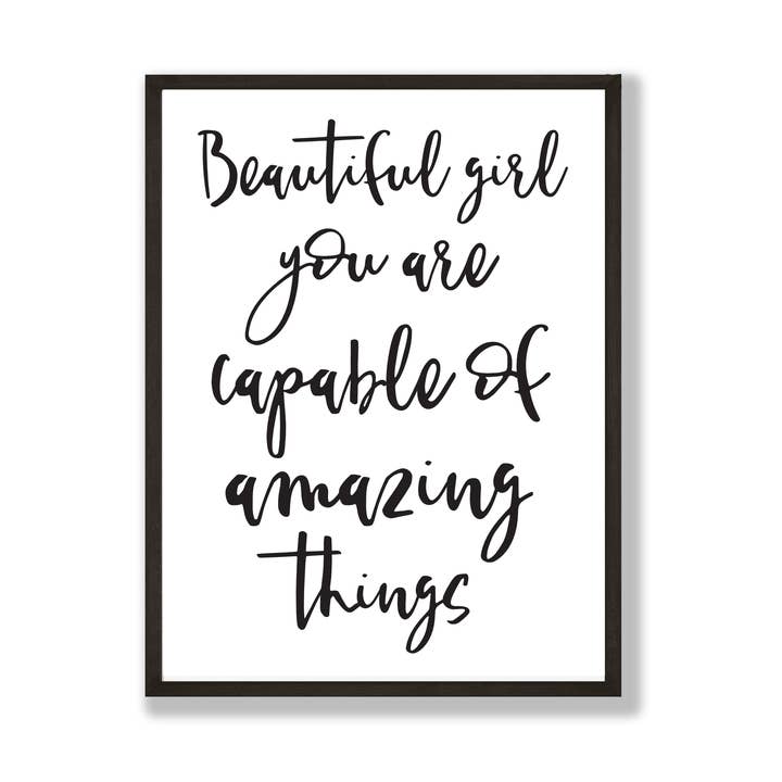 Schönes Mädchen-Druck für den Großhandel von Word Up Creative