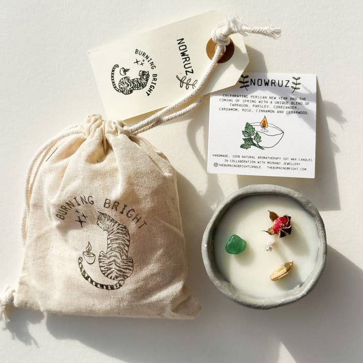 Nowruz Candle for wholesale by Burning Bright