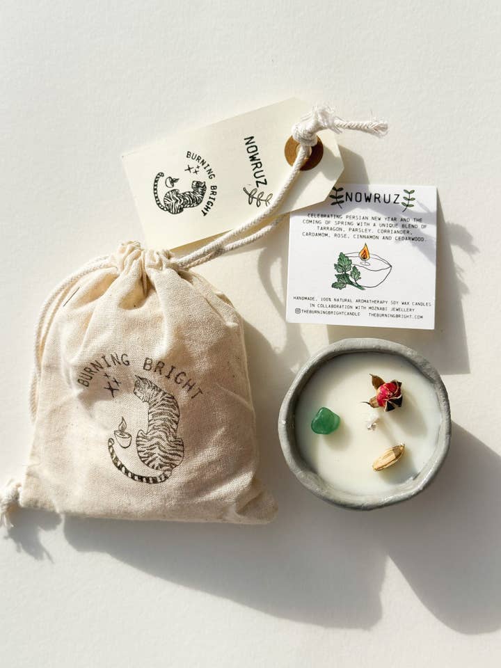 Nowruz Candle for wholesale by Burning Bright