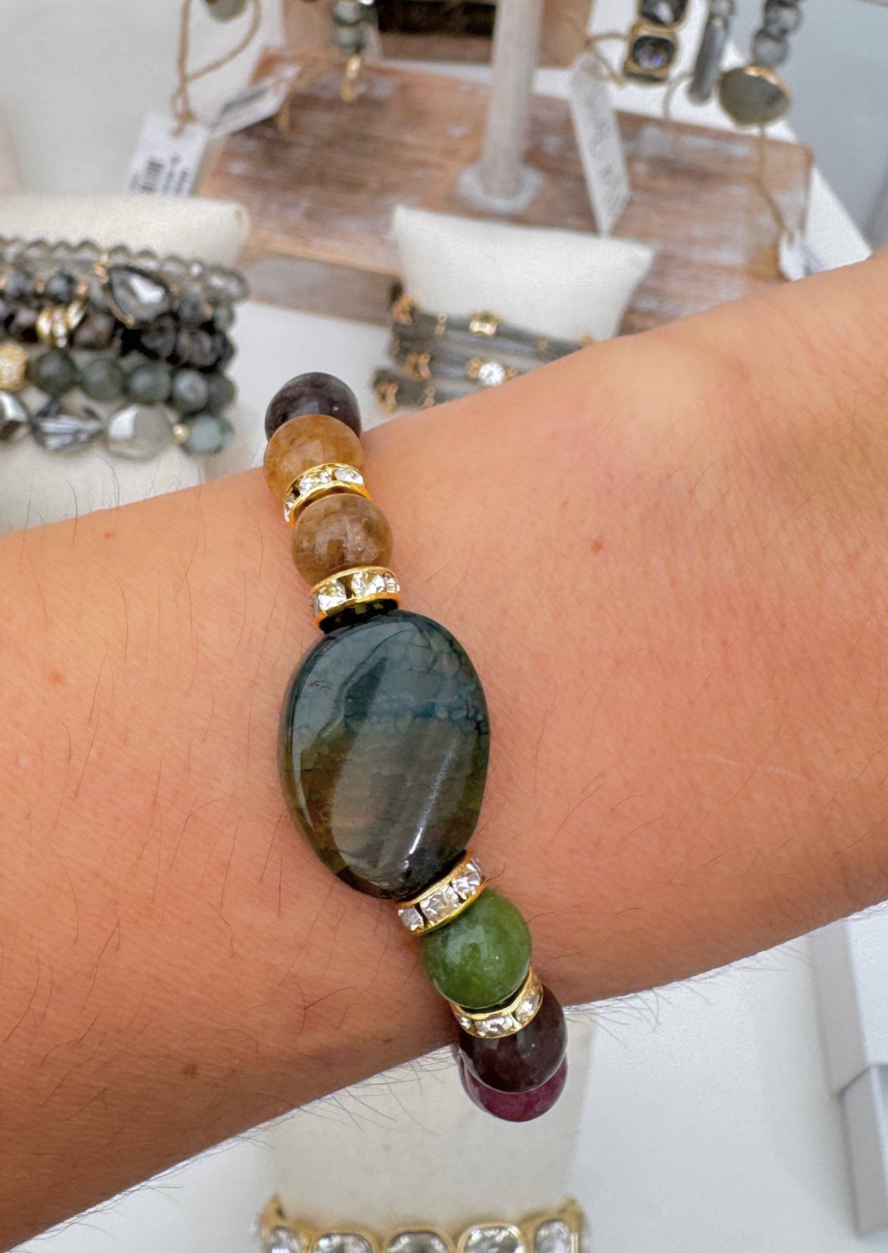Wild Spirit London - Wholesale Beaded Bracelet - The Rainforest Bloom Spirit Stone Bracelet1