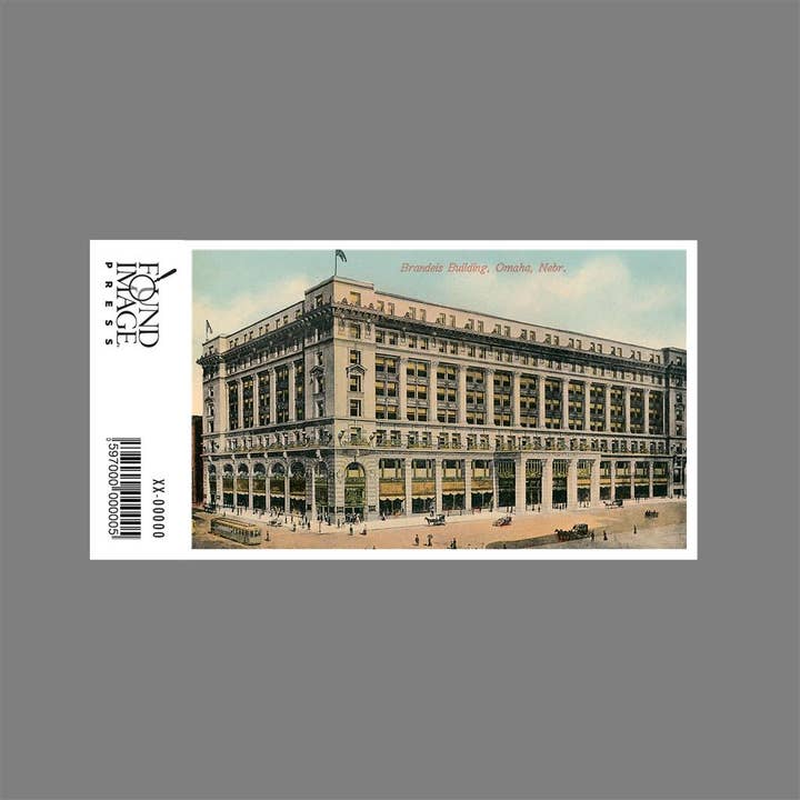 Found Image Press - Venta al por mayor Pegatina - Pegatina NE-152 Edificio Brandeis, Omaha1