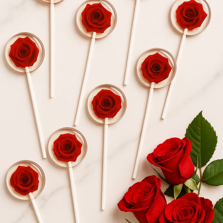 TheLollipopStudio - Wholesale Lollipop - Rose Lollipops – Eternal Bloom –Florist Gift Add-On1