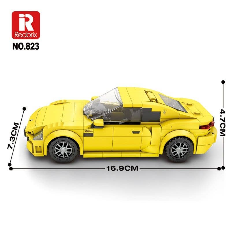 Sluban North America - Vente Voiture/camion miniature – enfant - ReoBrix - Voiture de sport Maserati Grand Turismo - B0823-A1