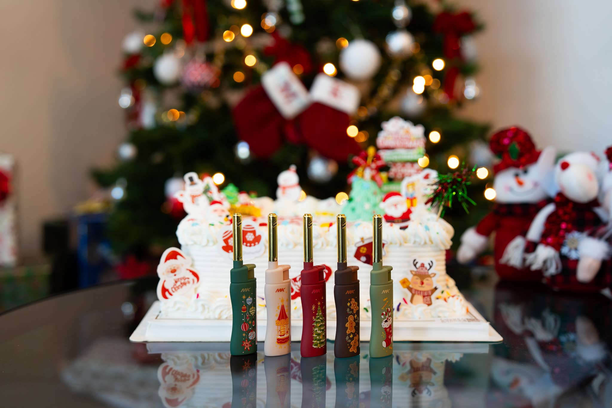 MK Lighter Company - Wholesale Lighter - MK Lighter Range Series, Xmas Set, Windproof Flame 50PC5