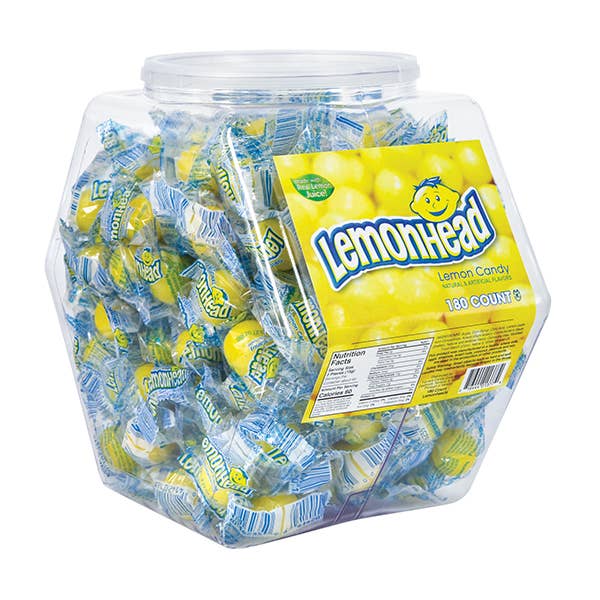 Lemonheads Lemon Candy - Changemaker Display Tub for wholesale by Kelli's