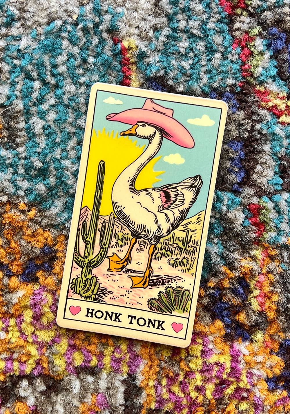 kaeraz - Wholesale Sticker - Honk Tonk Goose Tarot Card Sticker2