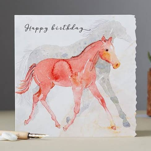Fanciful Dolomite: Happy Birthday - Mare with Foal for wholesale by Deckled Edge Ltd