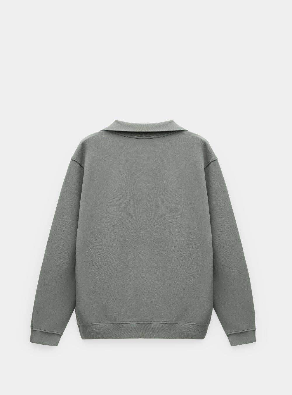 wetheknot - Wholesale Sweatshirt - Unisex - Half-zip sweatshirt (grey) — Organic cotton4