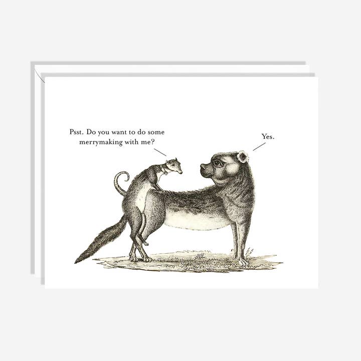 Merrymaking Card for wholesale by Crumb La Dote