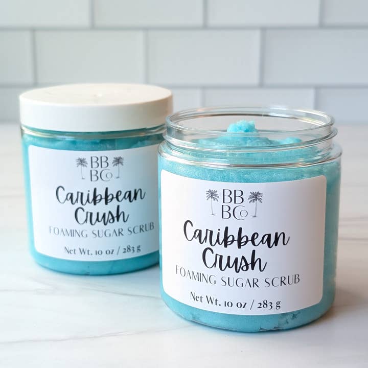 Beachy Bubbles Bath Co - Wholesale Body Scrub/Exfoliant - Caribbean Crush Foaming Sugar Scrub