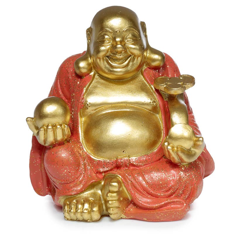 Puckator Ltd - Wholesale Ornament - Mini Lucky Glitter Chinese Laughing Buddha 8cm3