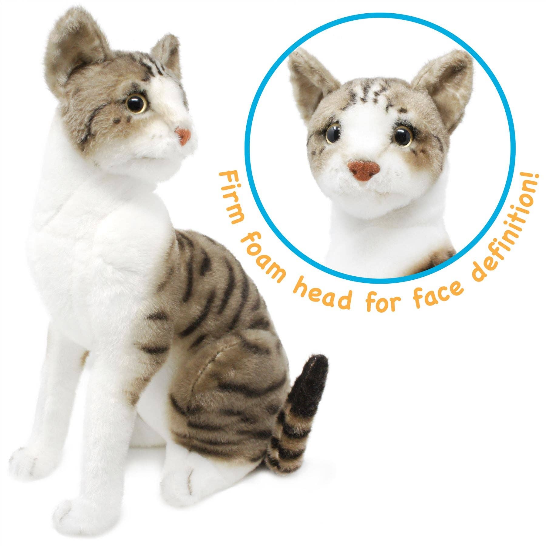 VIAHART Toy Co. - Wholesale Stuffed/Plush Toy - Kids & Baby - Amy The American Shorthair Cat | 14 Inch Stuffed Animal3