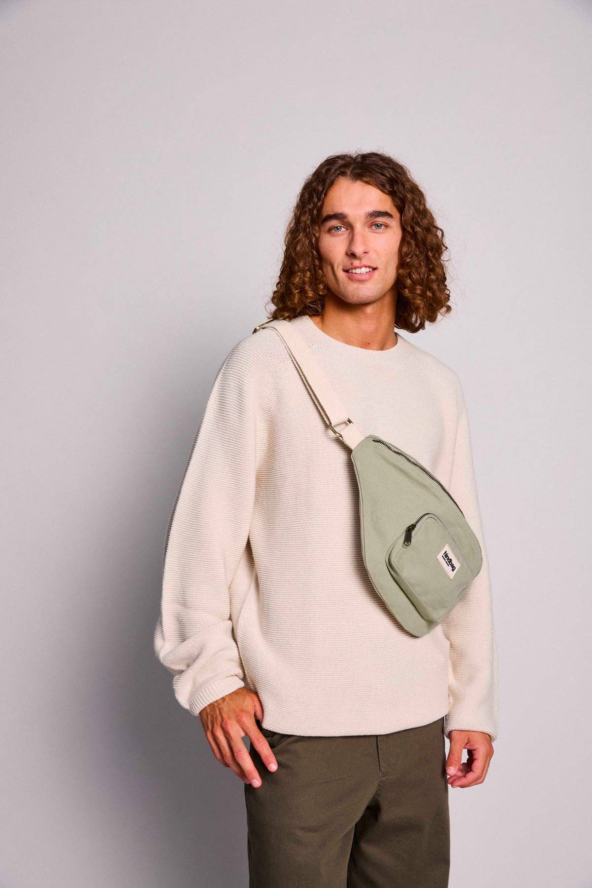 Hindbag – wholesale Belt bag – Unisex – Sofia Clay Green Fanny Pack2