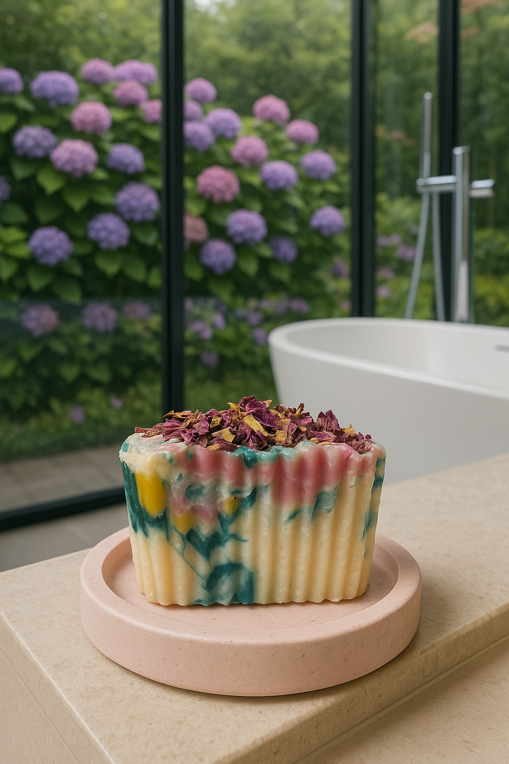 Priscila Leen Arts at Florida Soap Candle – sabonete sólido por atacado – Sweet Garden Sabonete processo frio vegan natural feito à mão6