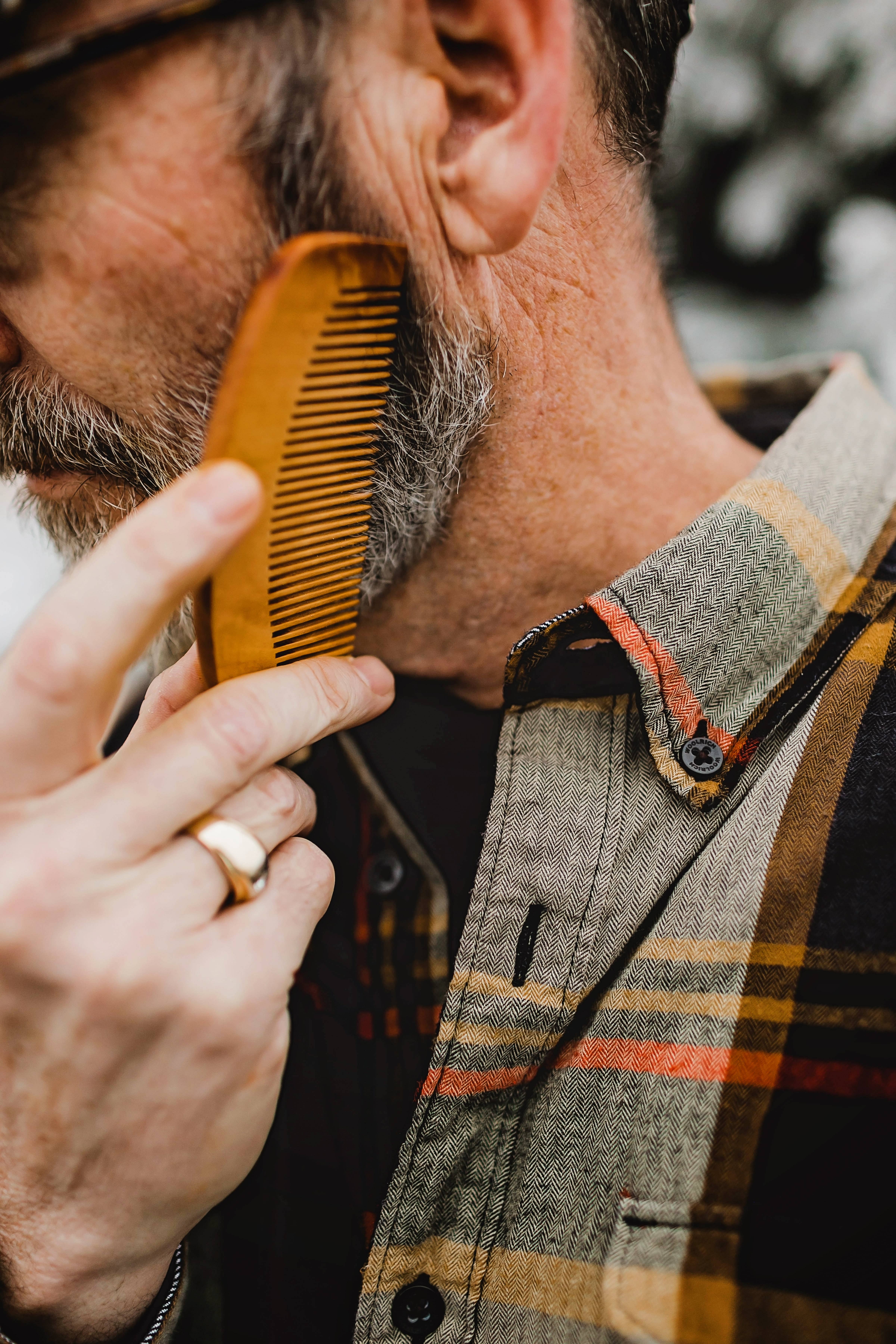Private Stache - Vente Brosse/peigne à barbe - Peigne à barbe en bois